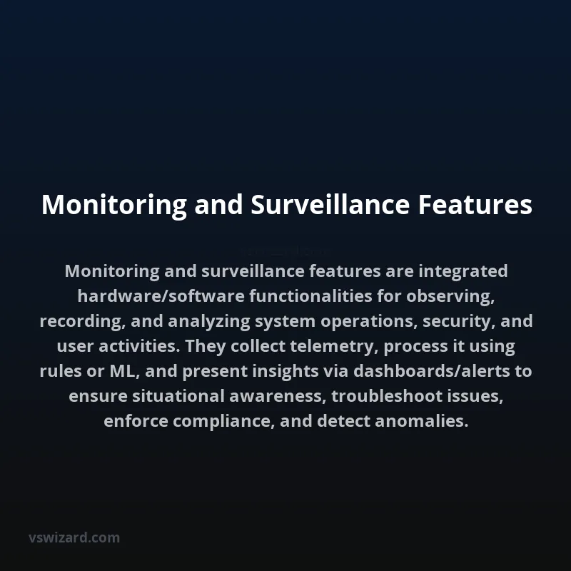 Monitoring and Surveillance Features