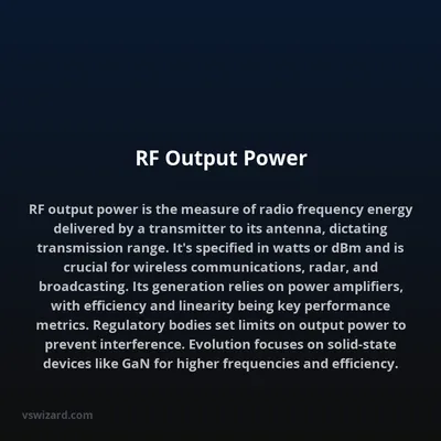 RF Output Power