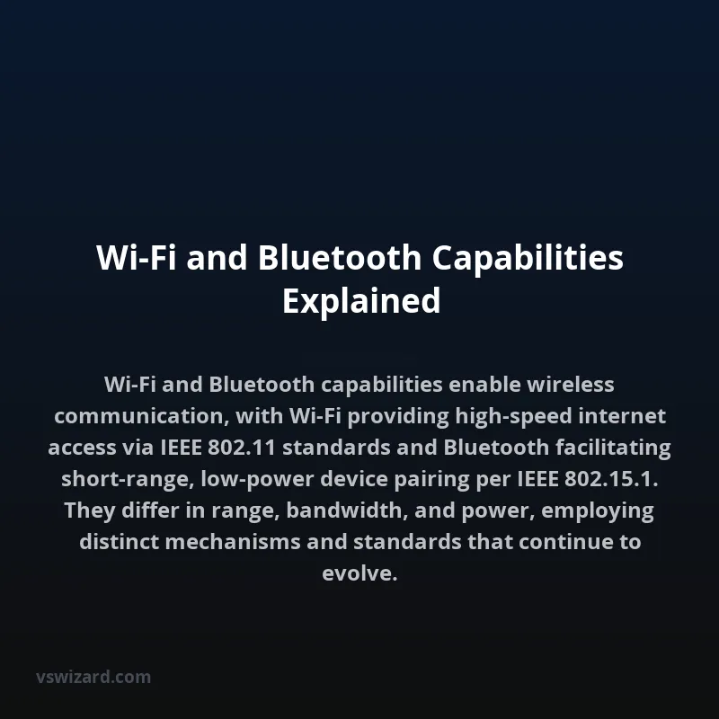 Wi-Fi and Bluetooth Capabilities Explained
