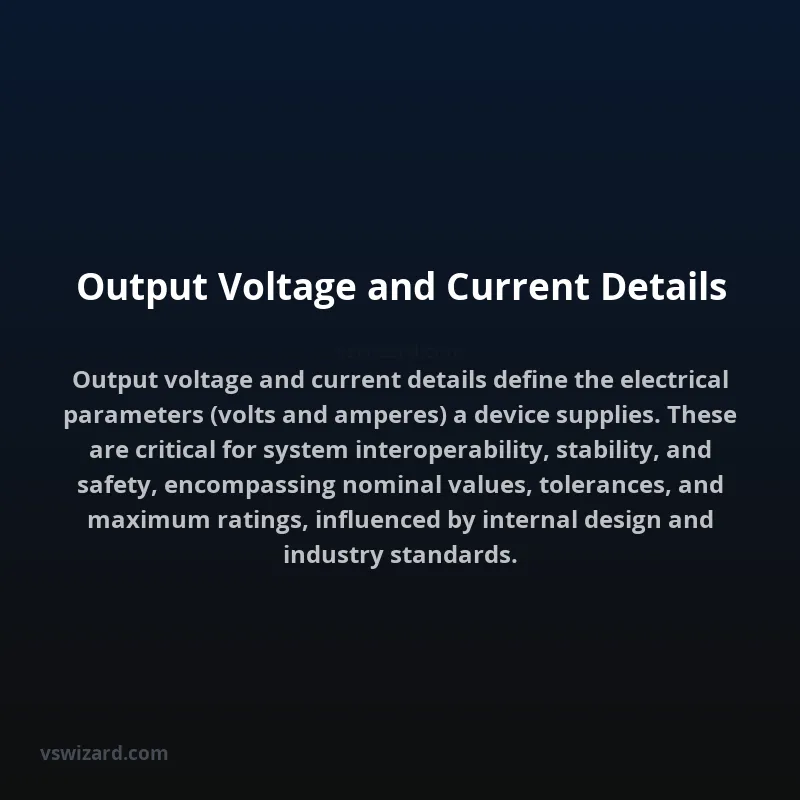 Output Voltage and Current Details