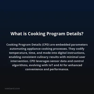 What is Cooking Program Details?