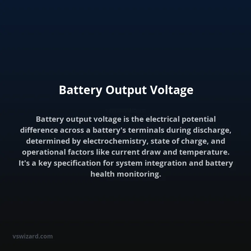 Battery Output Voltage