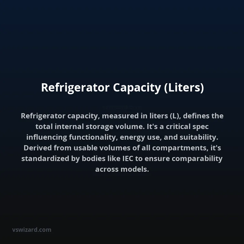 Refrigerator Capacity (Liters)