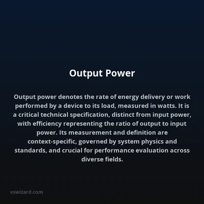 Output Power