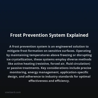 Frost Prevention System Explained
