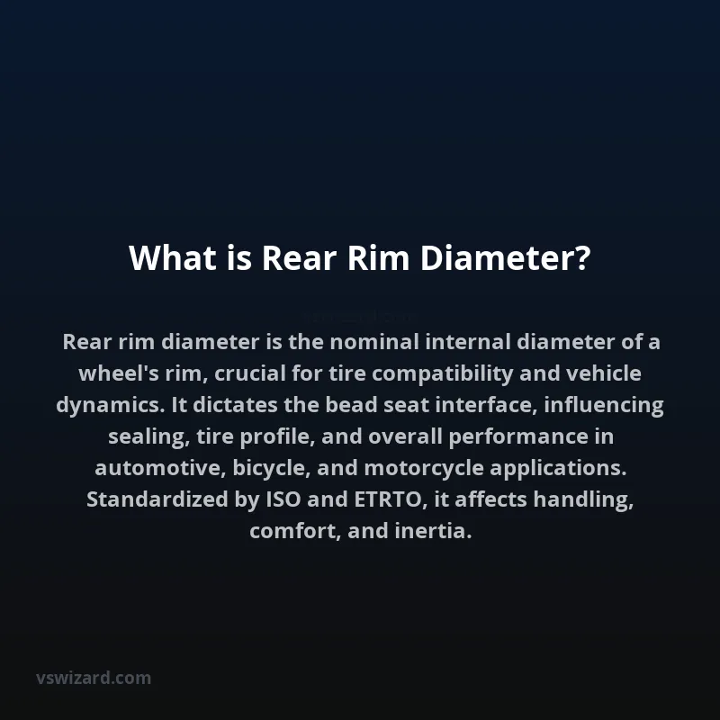 What is Rear Rim Diameter?