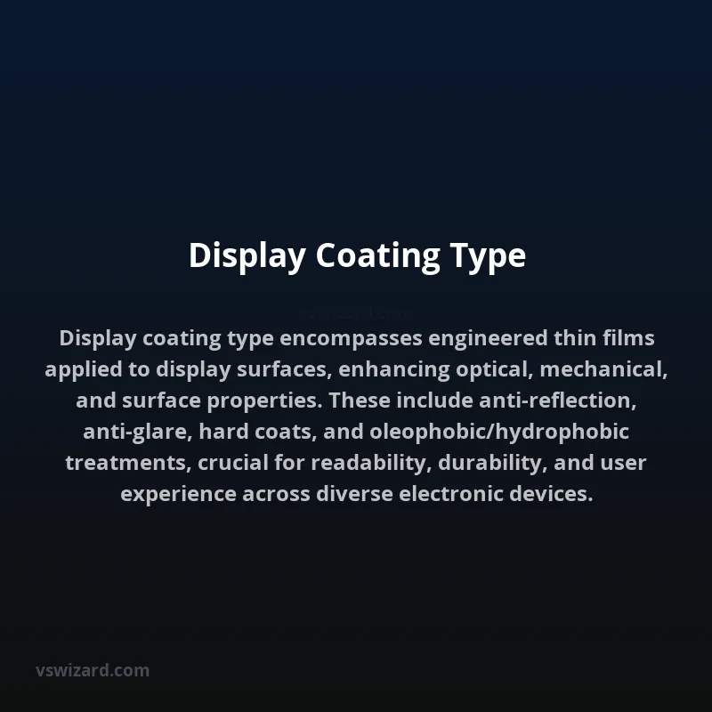 Display Coating Type