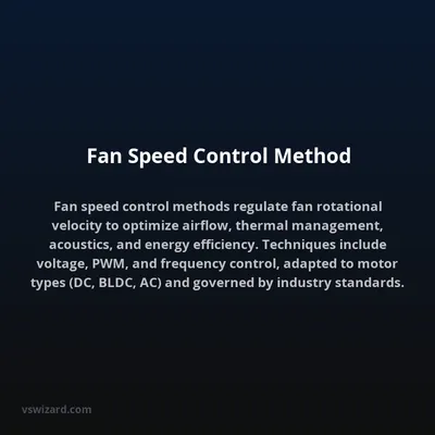 Fan Speed Control Method