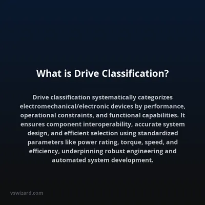What is Drive Classification?