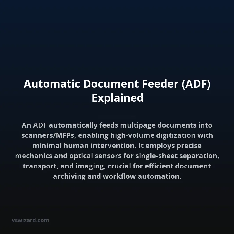 Automatic Document Feeder (ADF) Explained