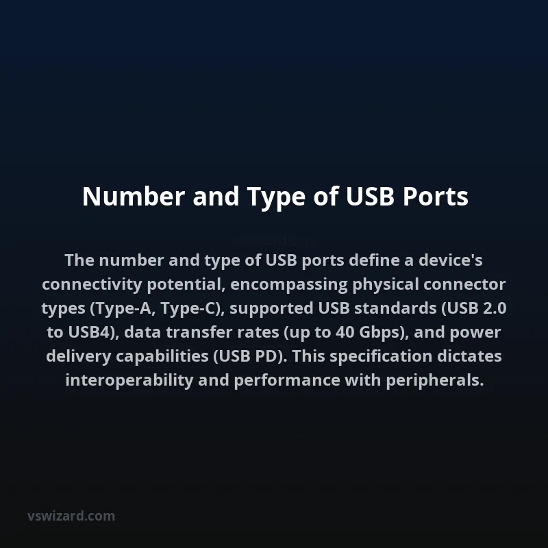 Number and Type of USB Ports