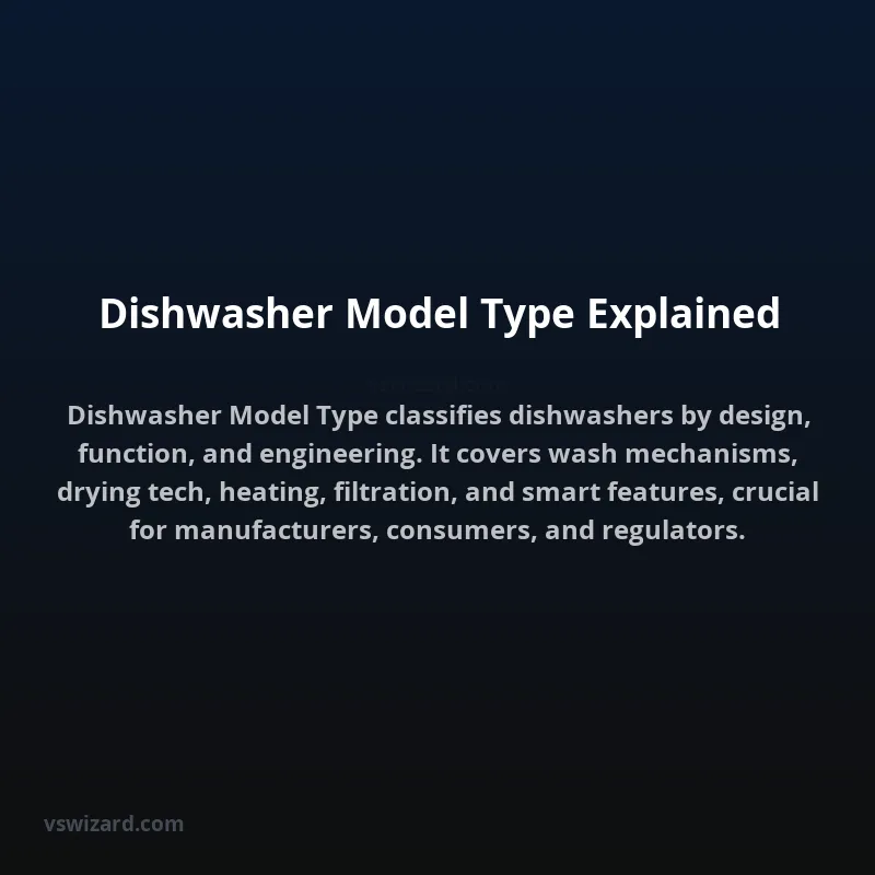 Dishwasher Model Type Explained