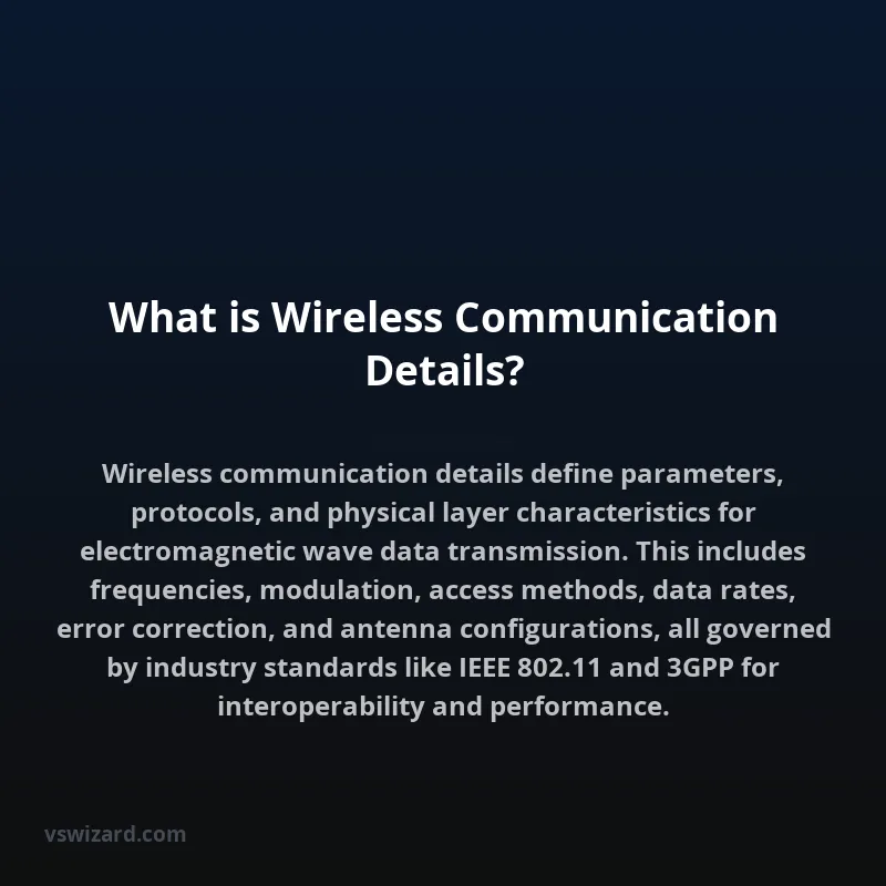 What is Wireless Communication Details?