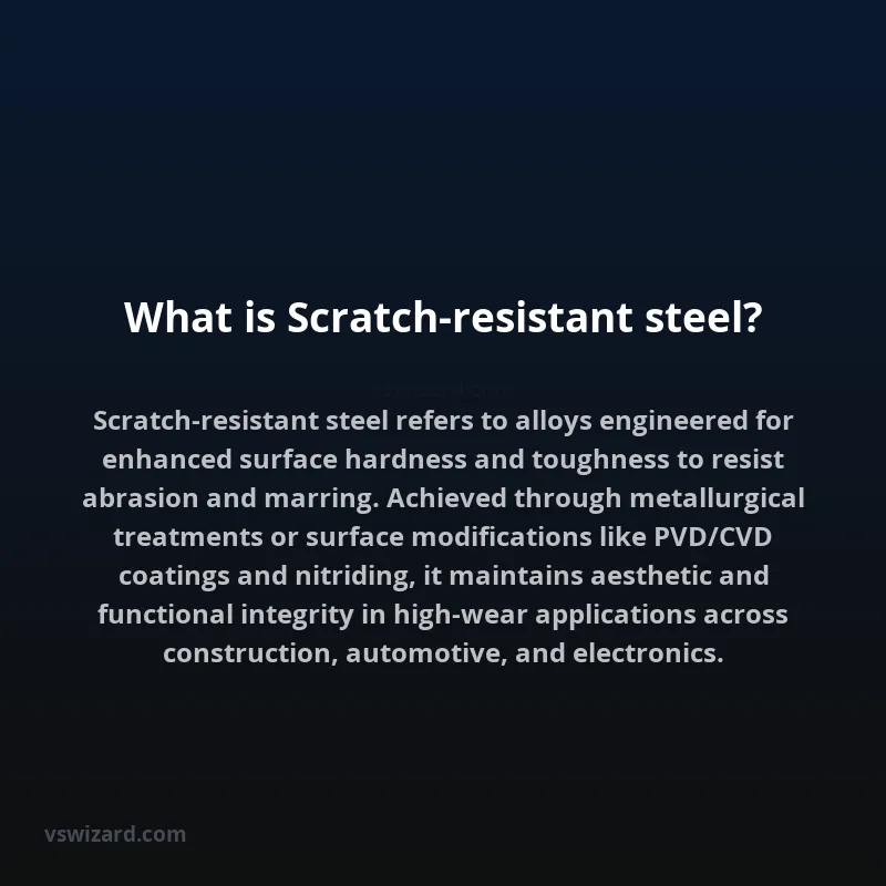 What is Scratch-resistant steel?