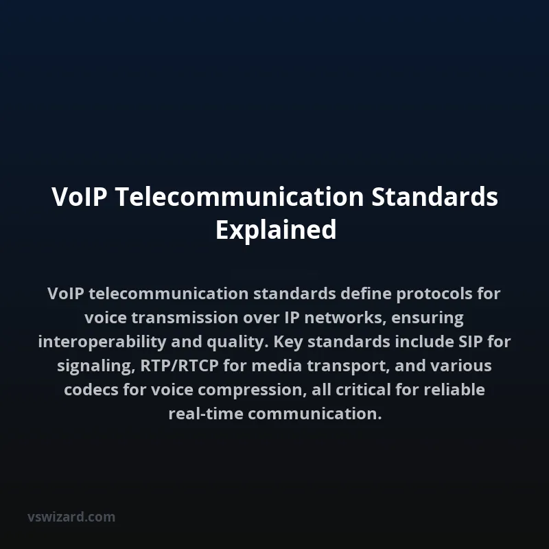VoIP Telecommunication Standards Explained