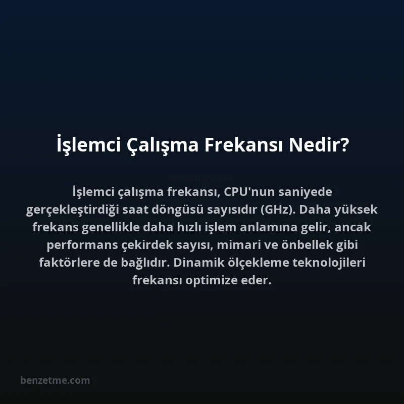 İşlemci Çalışma Frekansı Nedir?