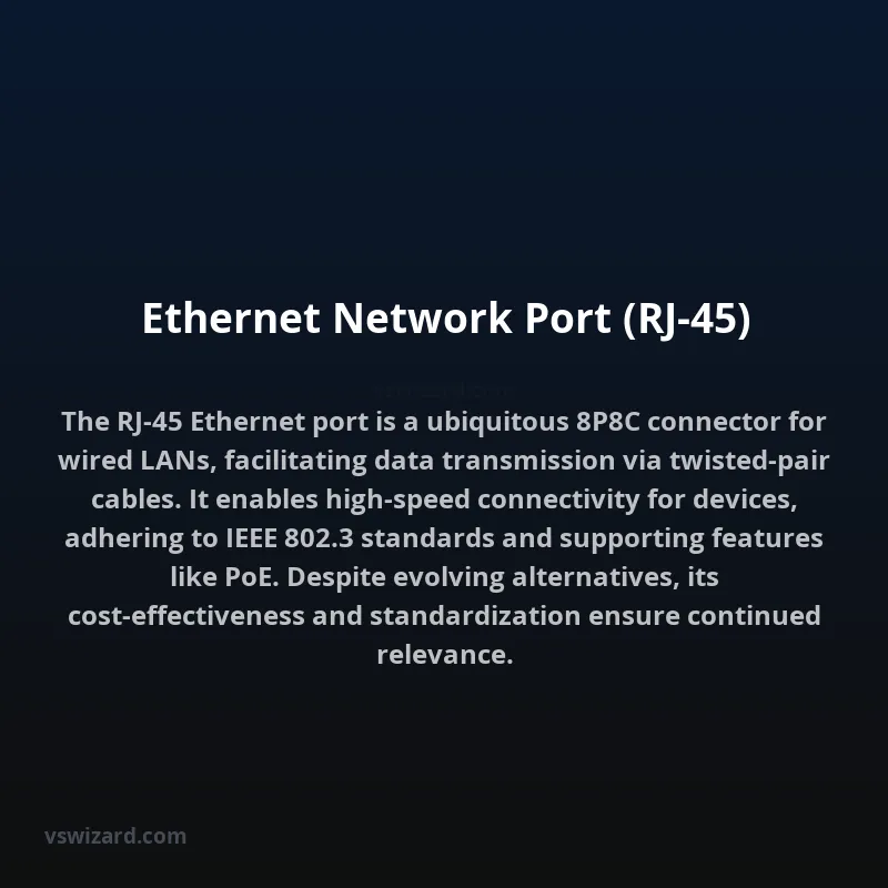 Ethernet Network Port (RJ-45)
