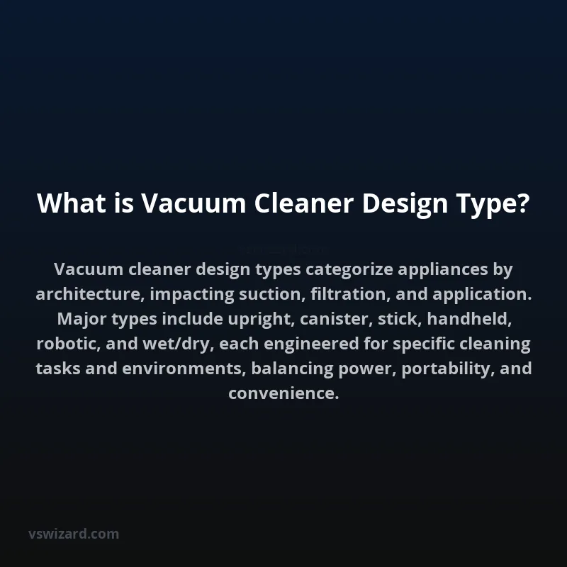 What is Vacuum Cleaner Design Type?