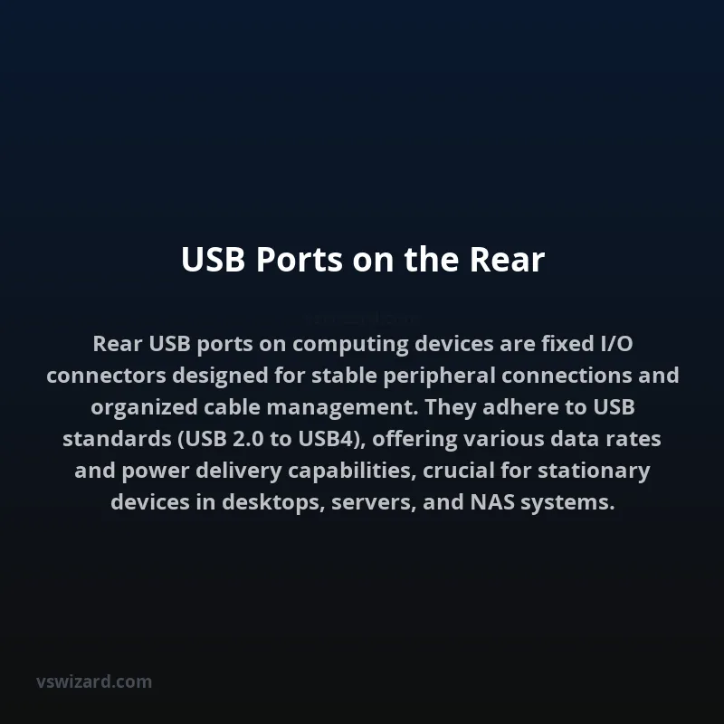 USB Ports on the Rear