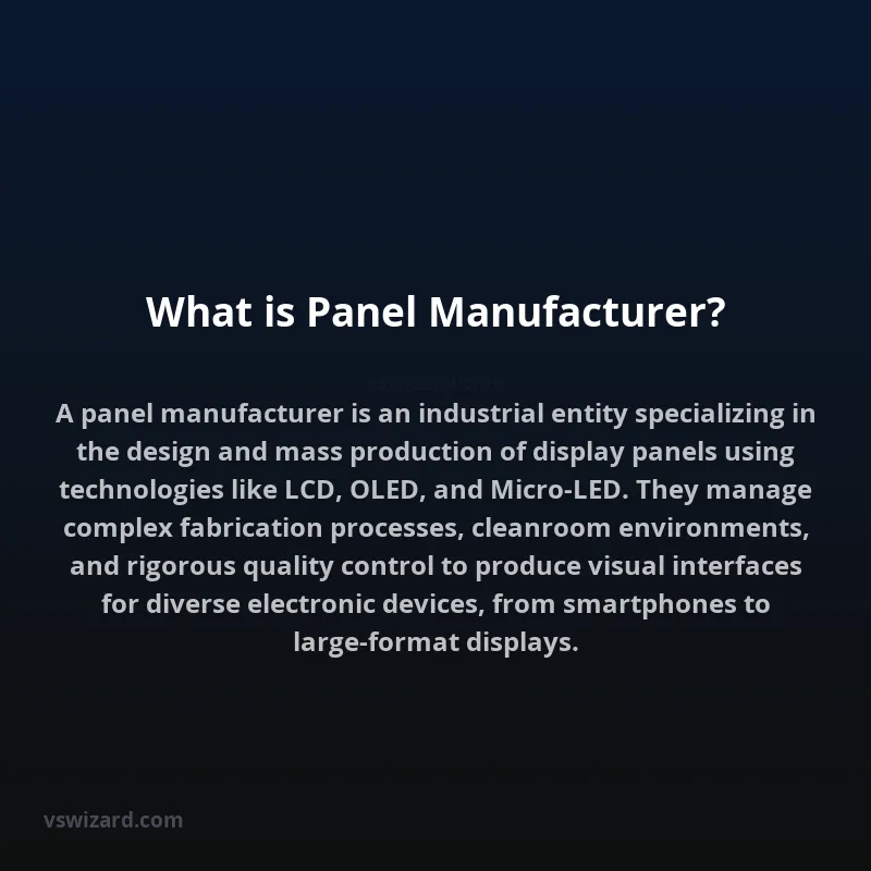What is Panel Manufacturer?