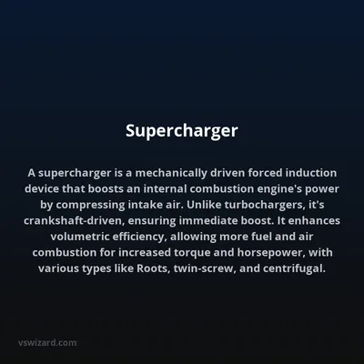 Supercharger