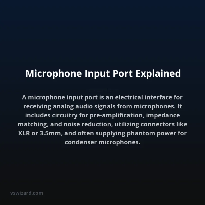Microphone Input Port Explained