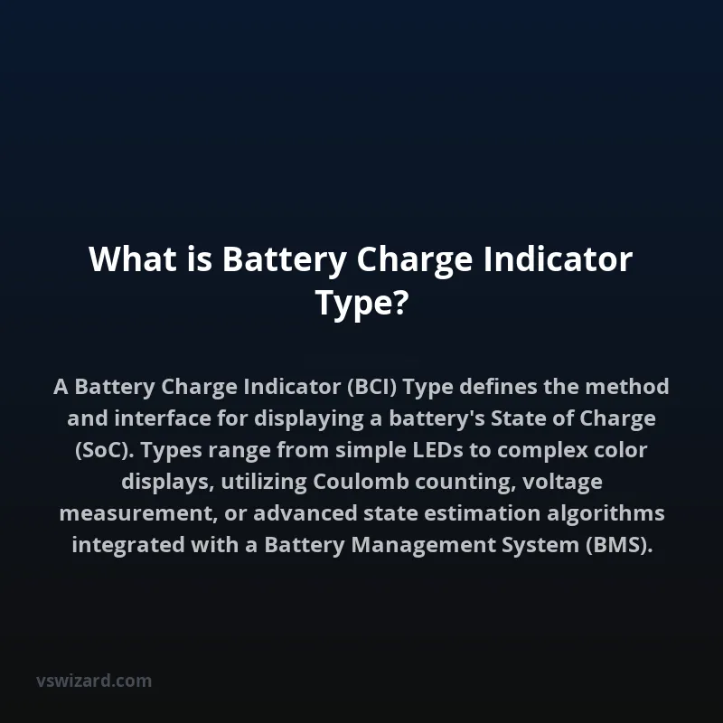 What is Battery Charge Indicator Type?