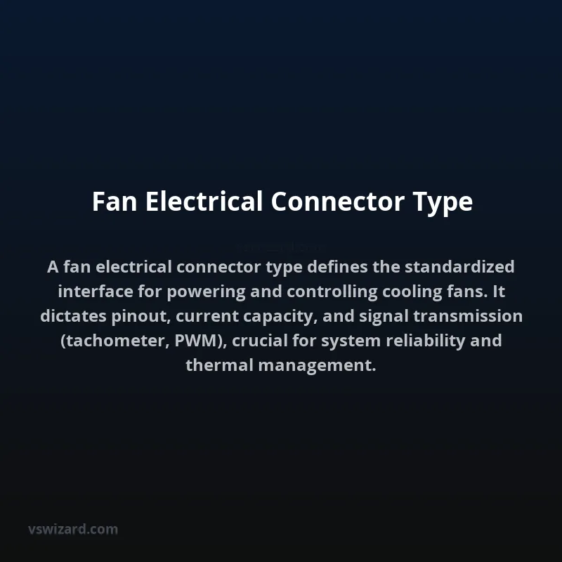 Fan Electrical Connector Type