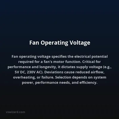 Fan Operating Voltage