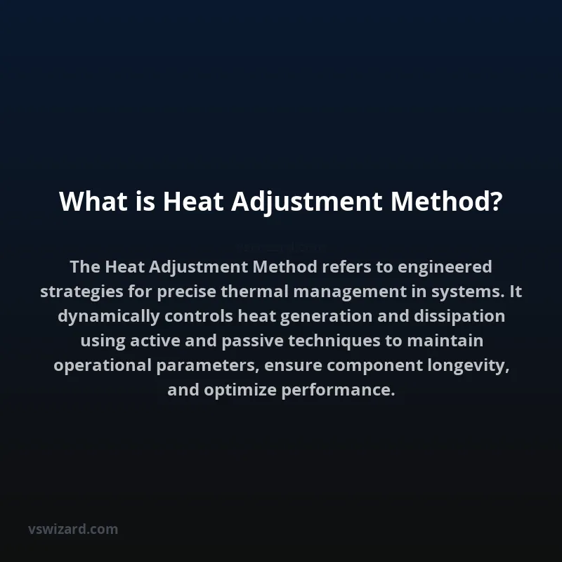 What is Heat Adjustment Method?