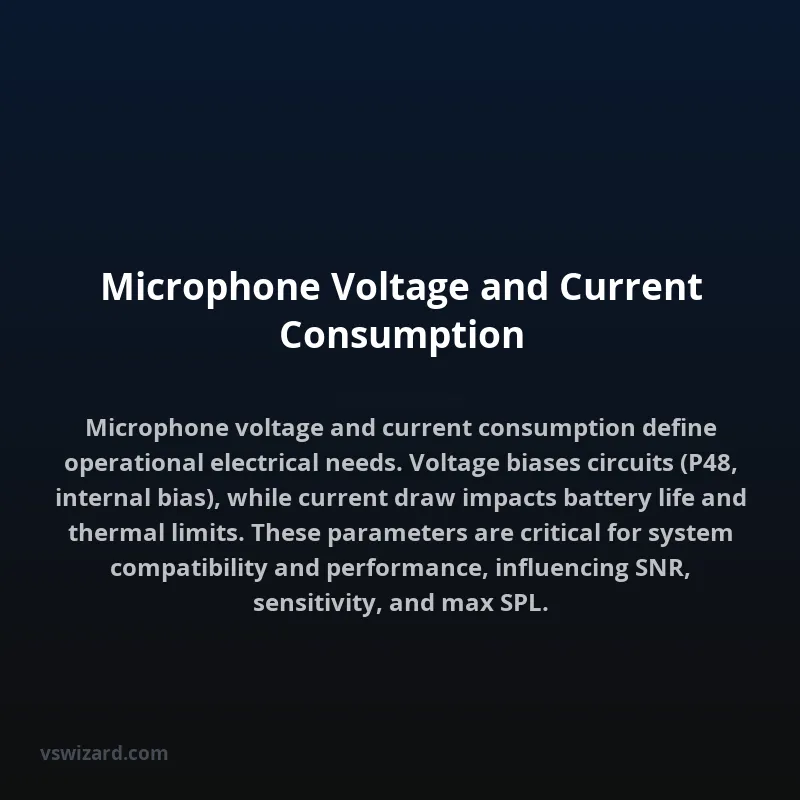 Microphone Voltage and Current Consumption