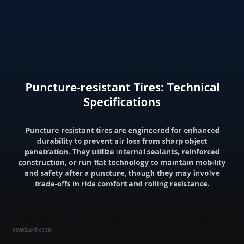 Puncture-resistant Tires: Technical Specifications