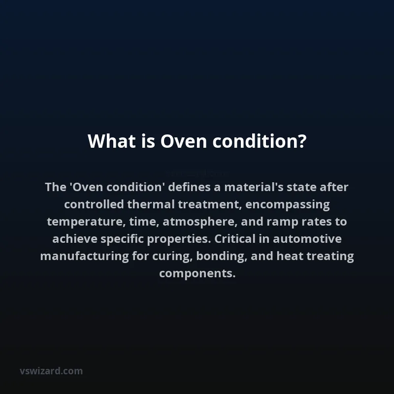 What is Oven condition?