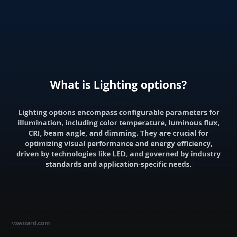 What is Lighting options?