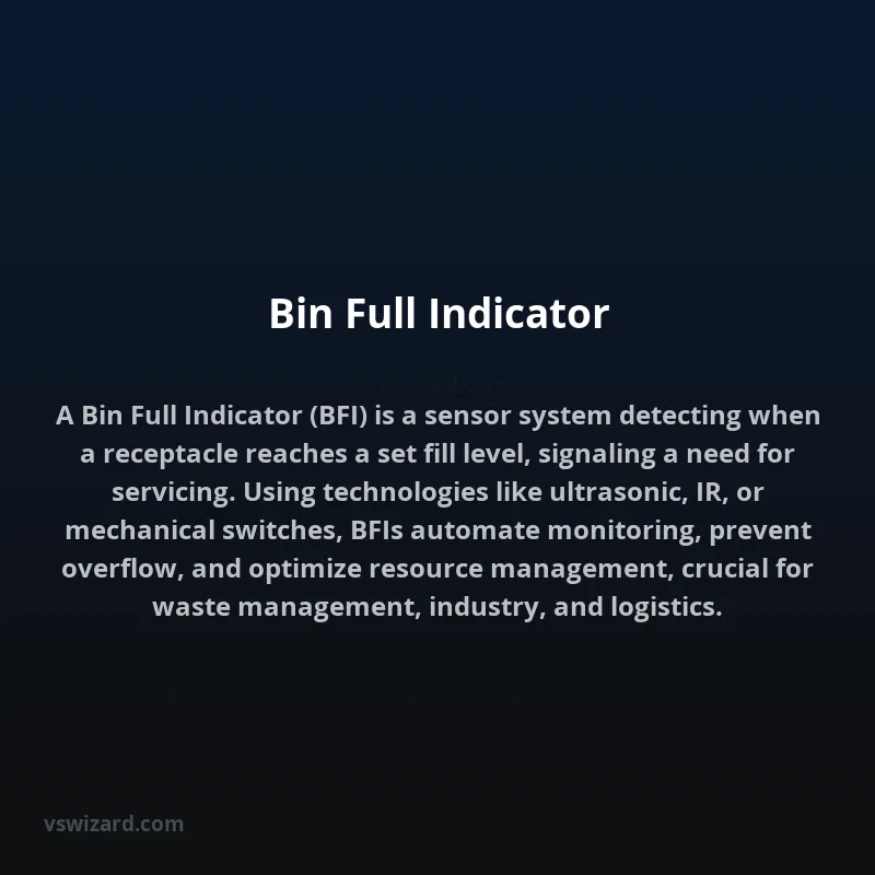 Bin Full Indicator