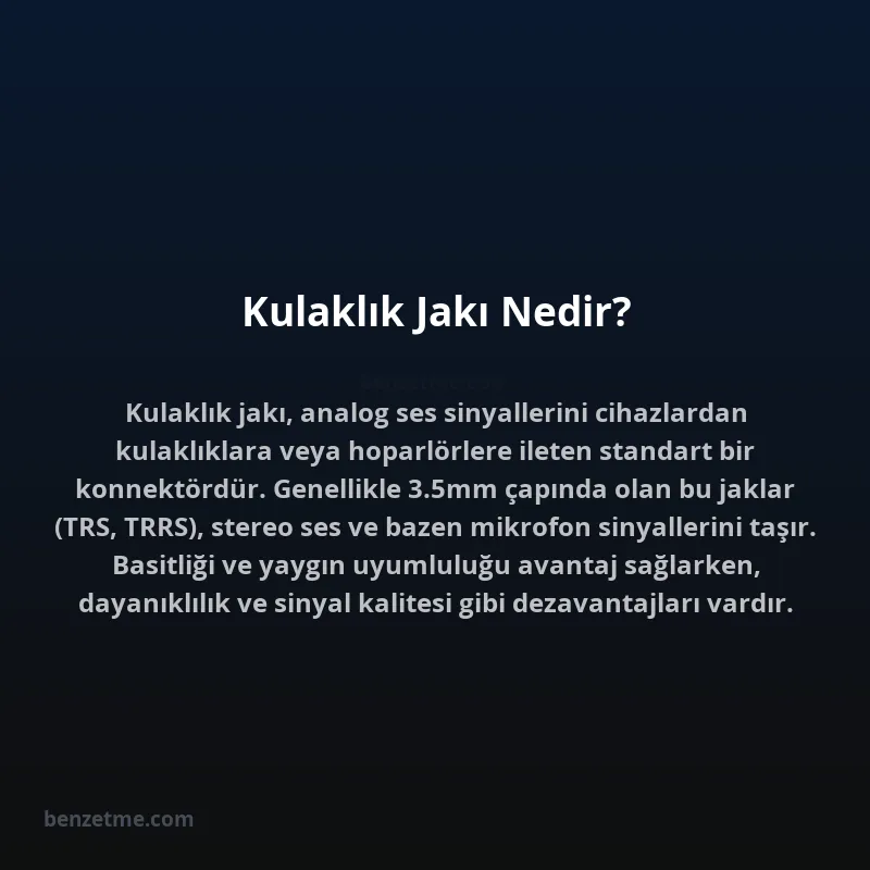 Kulaklık Jakı Nedir?