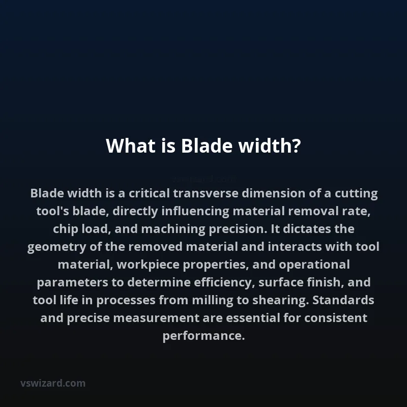 What is Blade width?