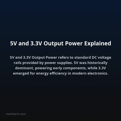 5V and 3.3V Output Power Explained