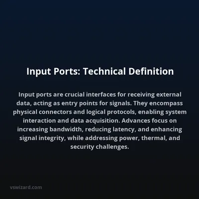 Input Ports: Technical Definition