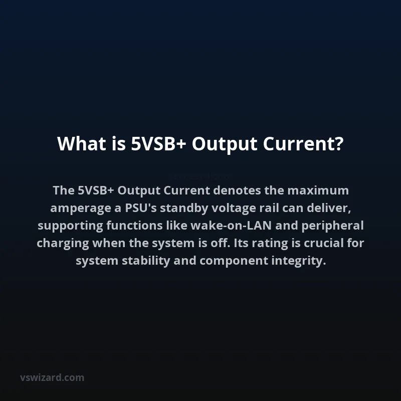 What is 5VSB+ Output Current?