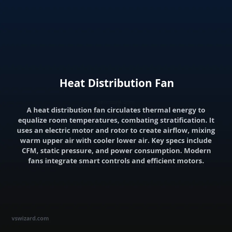 Heat Distribution Fan