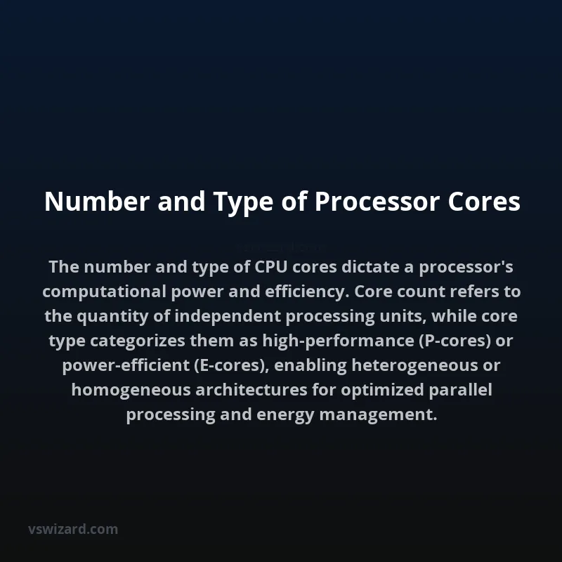 Number and Type of Processor Cores