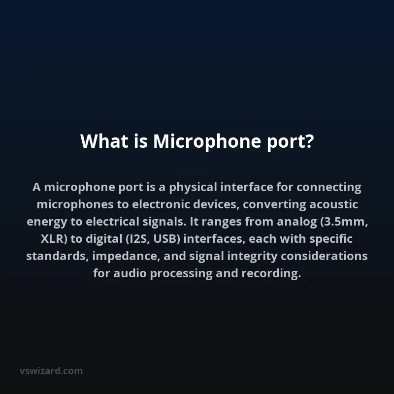 What is Microphone port?