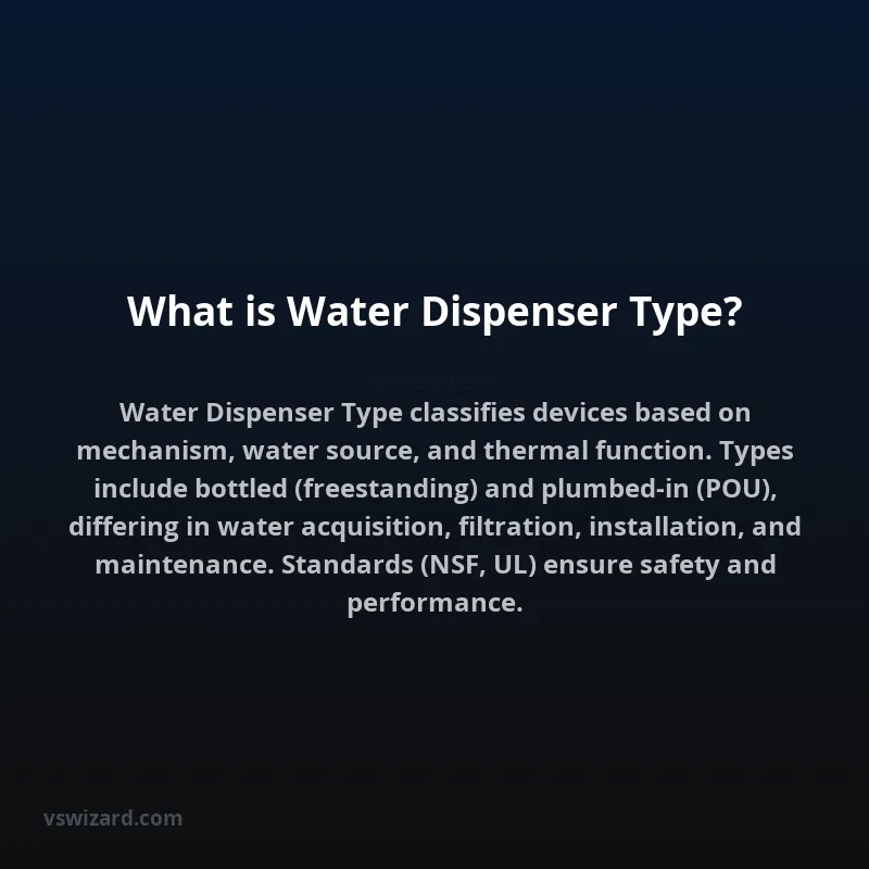 What is Water Dispenser Type?
