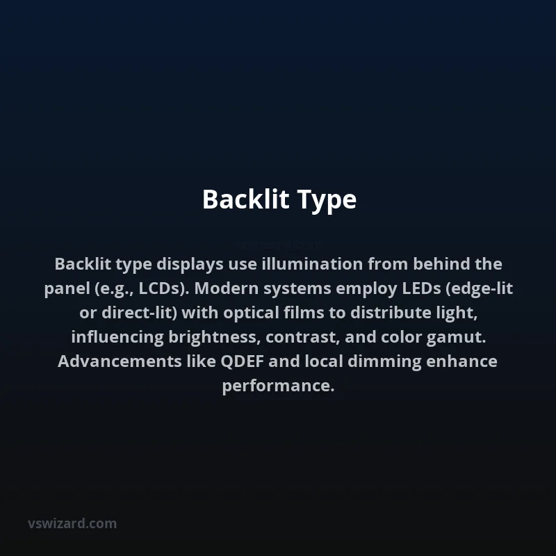 Backlit Type
