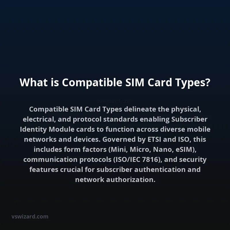 What is Compatible SIM Card Types?
