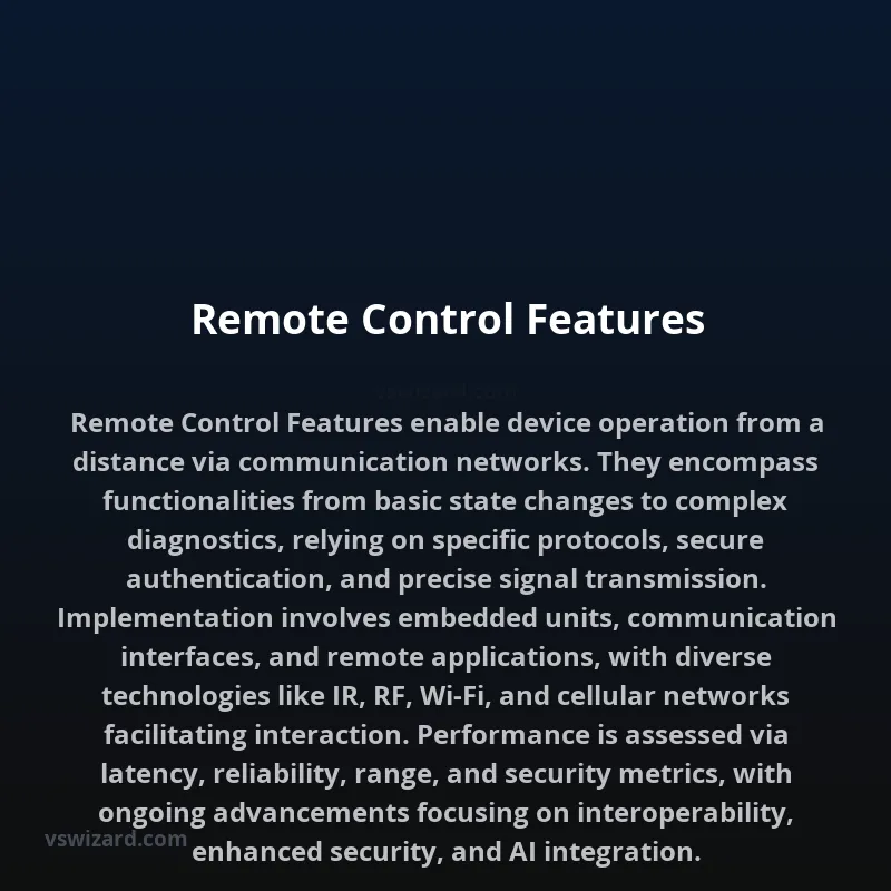 Remote Control Features