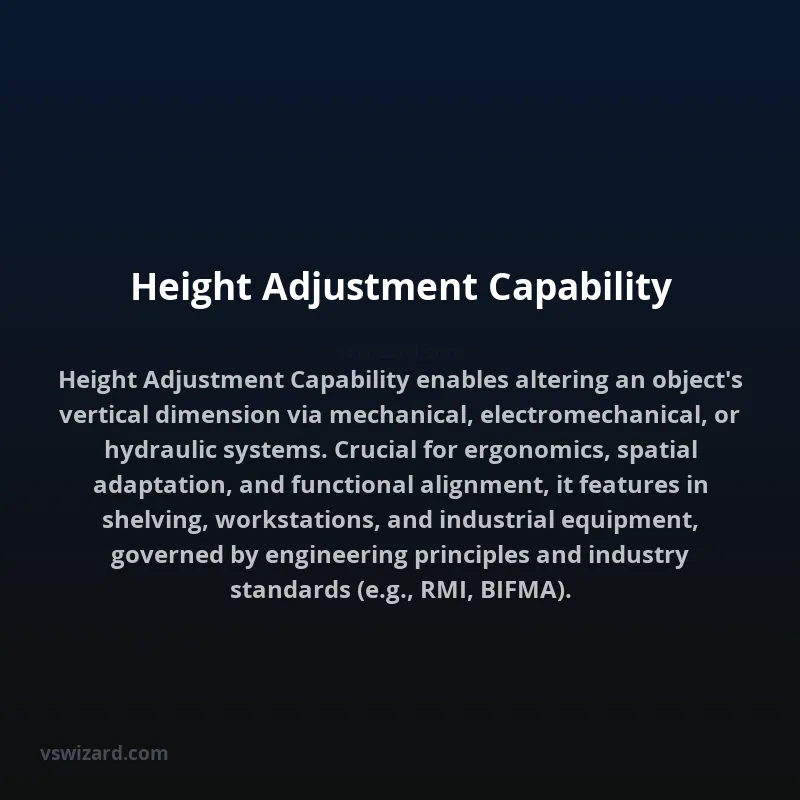 Height Adjustment Capability