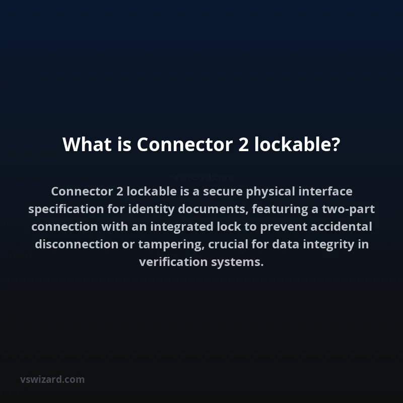 What is Connector 2 lockable?