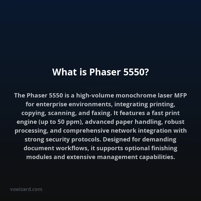 What is Phaser 5550?